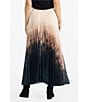 Brave + True Alias Coordinating Pleated Ombre Print Maxi Skirt, Color:Calligraphy - Image 2