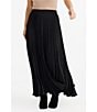 Brave + True Alias Pleated Maxi Skirt, Color:Black - Image 3
