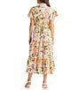 Brave + True Alice Collared Short Sleeve Tie Waist Button Front Midi Dress - Image 2