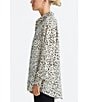 Brave + True Audrey Button Front Long Sleeve Printed Collared Shirt, Color:Ocelot - Image 3