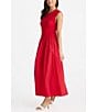 Brave + True Daphne Jersey Rib Sleeveless Crew Neck Maxi Dress, Color:Chili - Image 3