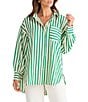 Brave + True Ezra Coordinating Collared Long Sleeve Button Front Blouse - Image 1