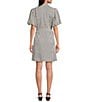 Brave + True Lenni Gingham Button Front Belted Mini Dress - Image 2