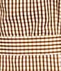 Brave + True Lenni Gingham Button Front Belted Mini Dress - Image 3