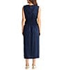 Brave + True Linen Blend Sleeveless Tie Front Smocked Back Midi Dress - Image 2