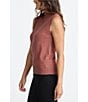 Brave + True Sleeveless Pullover Knit Turtleneck Top, Color:Pecan - Image 3