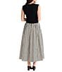 Brave + True Daphne Striped Sleeveless Crew Neck Maxi Dress, Color:Black/White - Image 2