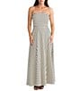 Brave + True Thandie Sleeveless Strapless Striped Maxi Dress, Color:Ecru/Black - Image 1