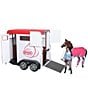 Color:White/Red - Image 2 - 2 Horse Trailer