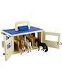 Color:No Color - Image 2 - Horses Wooden Stable Playset