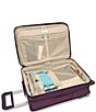 Color:Plum - Image 3 - Essential 2-Wheeled Carry-On Suitcase