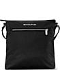 Color:Black - Image 3 - Rhapsody Zip Nylon Crossbody Bag