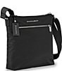 Color:Black - Image 4 - Rhapsody Zip Nylon Crossbody Bag