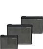 Color:Black - Image 1 - Travel Essentials Collection Translucent Pouch, 3-Piece Set