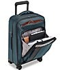 Color:Ocean - Image 3 - ZDX 22#double; Carry-On Expandable Spinner Suitcase