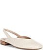 Brioso Alia Textured Leather Slingback Flats - Image 1