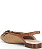 Brioso Alma Raffia Flower Slingback Flats - Image 3