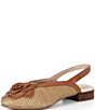 Brioso Alma Raffia Flower Slingback Flats - Image 4