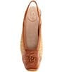 Brioso Alma Raffia Flower Slingback Flats - Image 5