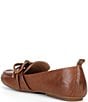 Brioso Diane Leather Bow Slip-On Flat Loafers - Image 6