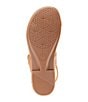 Color:Suntan - Image 6 - Dorado Embossed Leather Toe-Loop Sandals