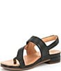Color:Black - Image 4 - Dorado Leather Toe-Loop Sandals