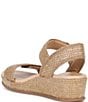 Brioso Huntley Five Soft Raffia Strap Wedge Sandals - Image 3