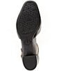 Color:Black - Image 6 - Jeanne Leather Ankle Strap Pumps