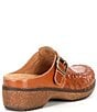 Color:Whiskey - Image 2 - Jordyn Braided Leather Clogs
