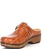 Color:Whiskey - Image 4 - Jordyn Braided Leather Clogs