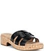 Brioso Meadow Leather Triple Banded Slide Sandals - Image 1