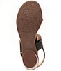 Color:Black - Image 6 - Paloma Leather Laser Cut Detail Slingback Sandals