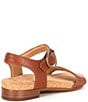 Color:Cedar - Image 2 - Rancho Flat Leather Sandals