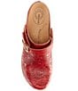 Color:Vermillion - Image 6 - Robson Tooled Leather Clogs