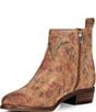 Brioso Sable Suede Floral Fringe Booties - Image 4