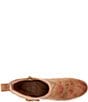 Brioso Sable Suede Floral Fringe Booties - Image 5