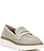 Brioso Samson Perforated Metallic Leather Loafers - Image 1