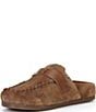 Brioso Seth Suede Floral Slip On Mules - Image 4