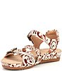 Color:Cloud White - Image 4 - Solera Tooled Leather Sandals