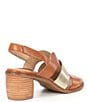 Color:Almond - Image 2 - Terra Leather Slingback Heel Sandals