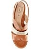 Color:Almond - Image 5 - Terra Leather Slingback Heel Sandals