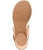 Color:Almond - Image 6 - Terra Leather Slingback Heel Sandals