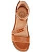 Color:Whiskey - Image 5 - Vista Asymmetrical Strap Flat Sandals