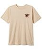 Color:Cream Classic Wash - Image 2 - Battle Eagle Short Sleeve Graphic T-Shirt