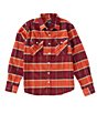 Color:Mahogany/Burnt Henna/Mars Red - Image 1 - Bowery Plaid Long-Sleeve Flannel Shirt