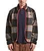 Brixton Buffalo Plaid Sherpa Jacket, Color:Black - Image 1