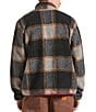 Brixton Buffalo Plaid Sherpa Jacket, Color:Black - Image 2