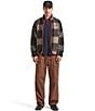 Brixton Buffalo Plaid Sherpa Jacket, Color:Black - Image 3