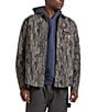 Brixton Builders Camouflage Printed Long Sleeve Canvas Overshirt, Color:Bark - Image 1
