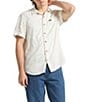 Brixton Charter Short Sleeve Printed Slub Woven Shirt - Image 1